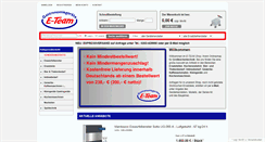 Desktop Screenshot of e-team-shop.de