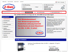 Tablet Screenshot of e-team-shop.de